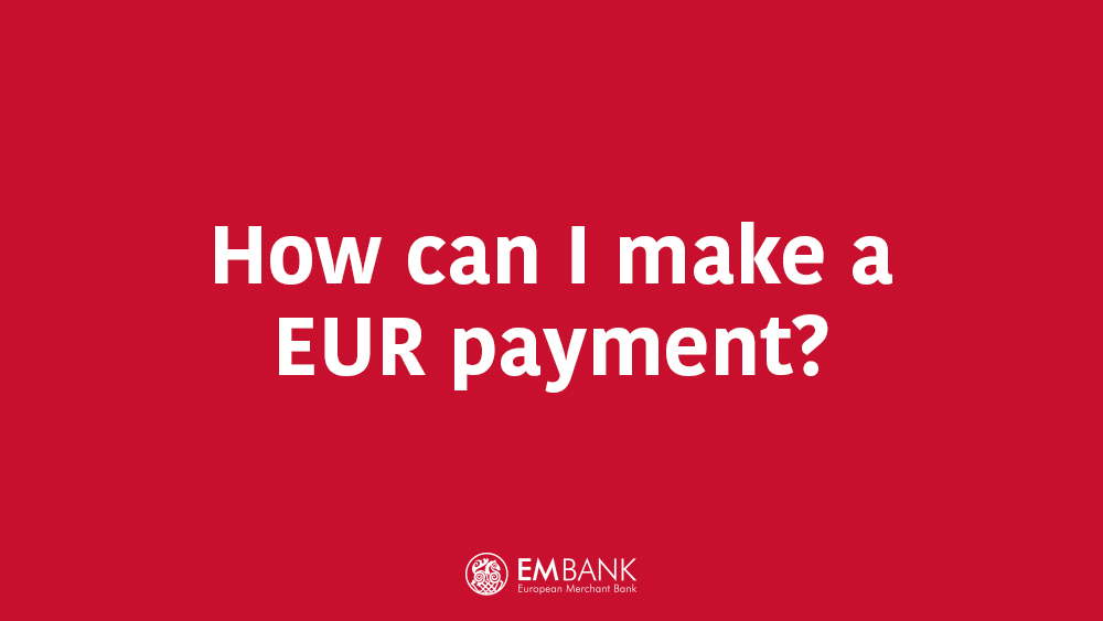 How can I make a EUR payment?