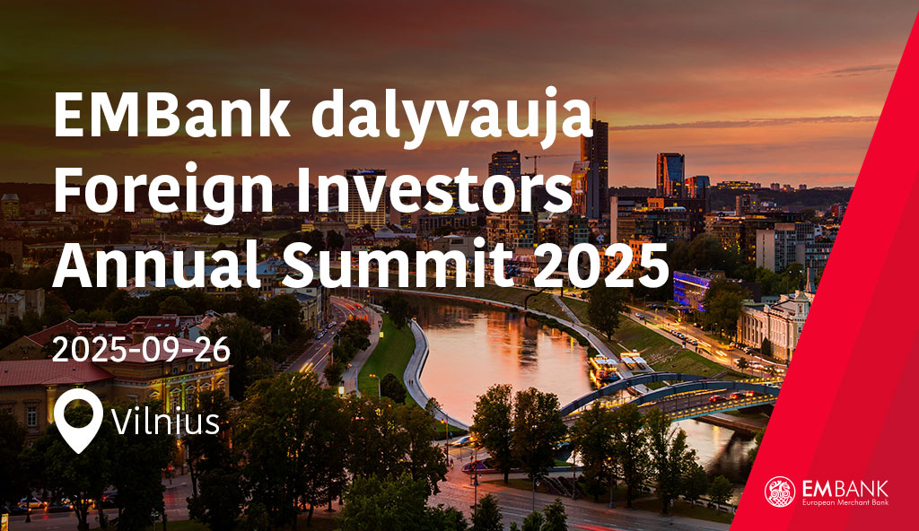 EMBank dalyvauja Foreign Investors Annual Summit 2025
