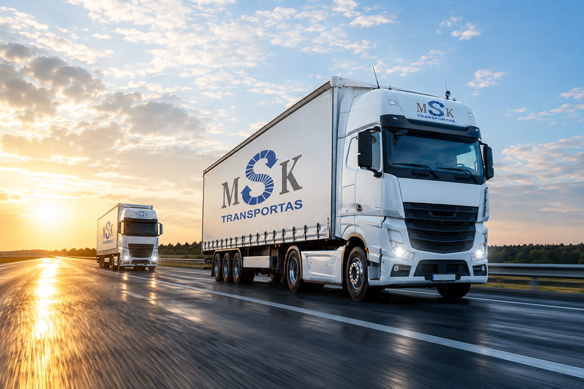 „EMBank“ suteikė 1,24 mln. eurų finansavimą UAB „MSK Transportas“ vilkikų parko plėtrai